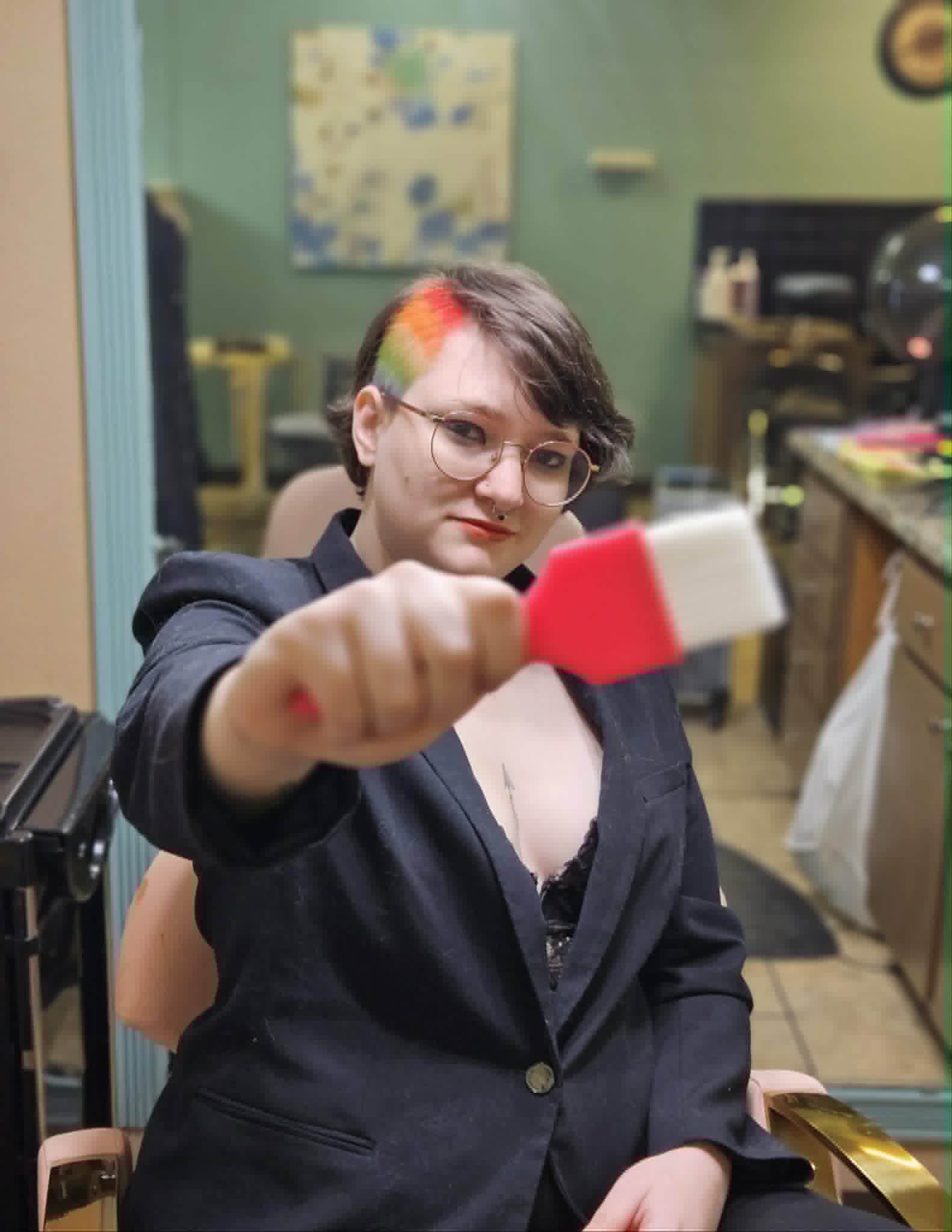 Ash ready for a styling session